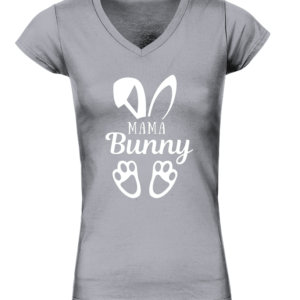 T-Shirt col V Bio Unisexe Mama Bunny