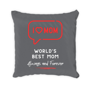 Satin Square Pillow Case I love mom