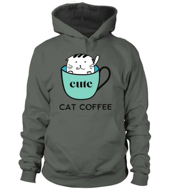 Sweat à capuche Unisexe Cat Coffee