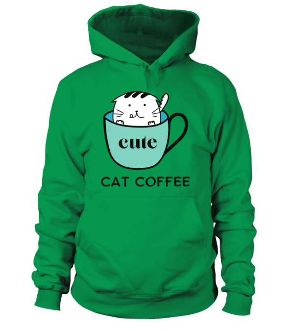 Sweat à capuche Unisexe Cat Coffee – Image 11