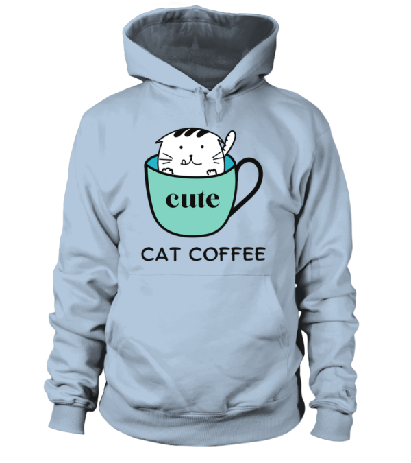 Sweat à capuche Unisexe Cat Coffee – Image 13