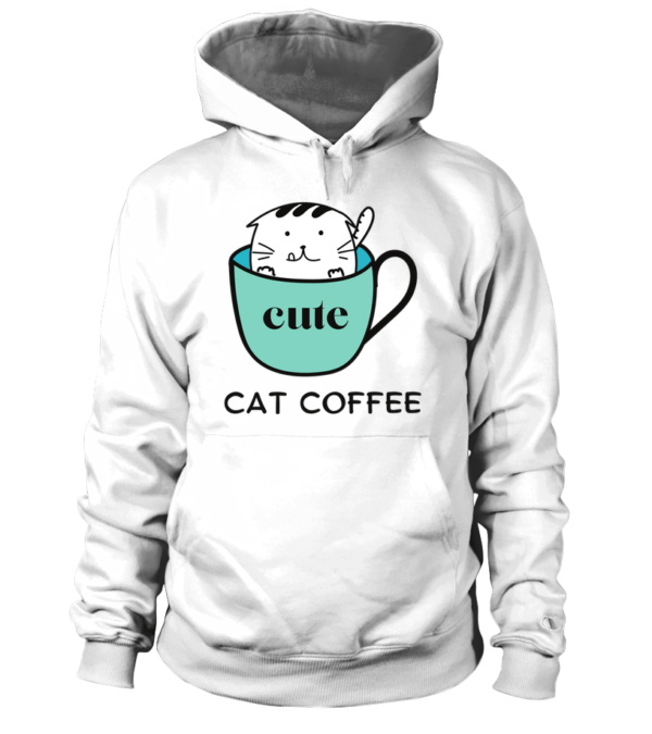 Sweat à capuche Unisexe Cat Coffee – Image 19