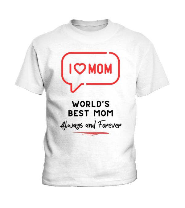T-Shirt Enfant I love mom – Image 3