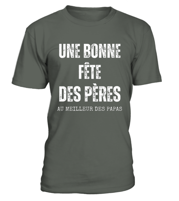 T-Shirt col rond Unisexe Une bonne fête des pères au meilleur des papas
