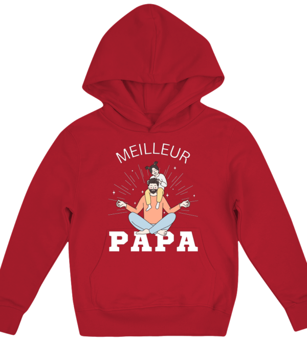 Sweat à Capuche Enfant Meilleur Papa – Image 5