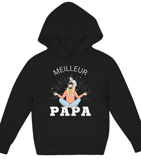 Sweat à Capuche Enfant Meilleur Papa – Image 7