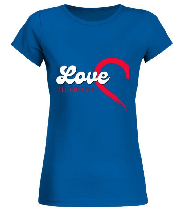 T-Shirt Col Rond Bio Femme LOve all You Need – Image 7