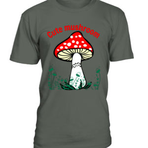 T-Shirt col rond Unisexe cute mushroom