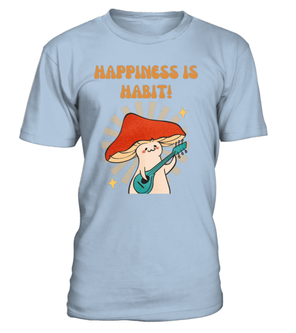 T-Shirt col rond Unisexe Happiness is Habit – Image 7