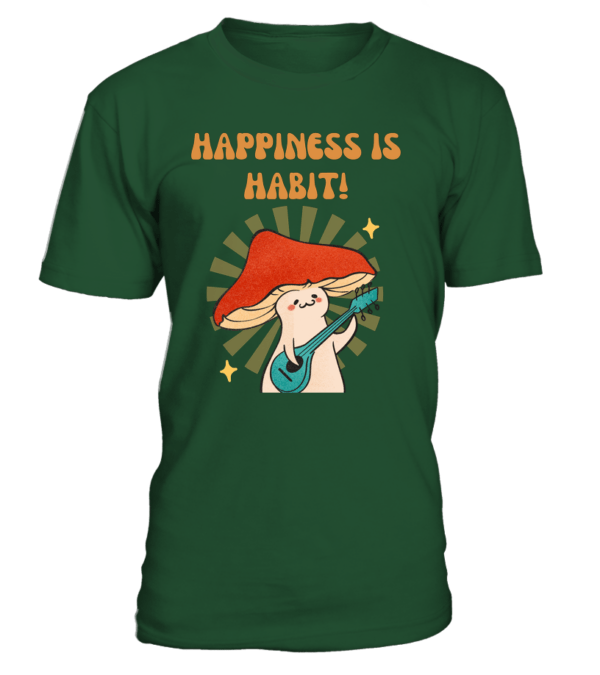 T-Shirt col rond Unisexe Happiness is Habit – Image 9