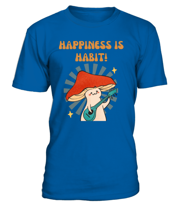 T-Shirt col rond Unisexe Happiness is Habit – Image 11
