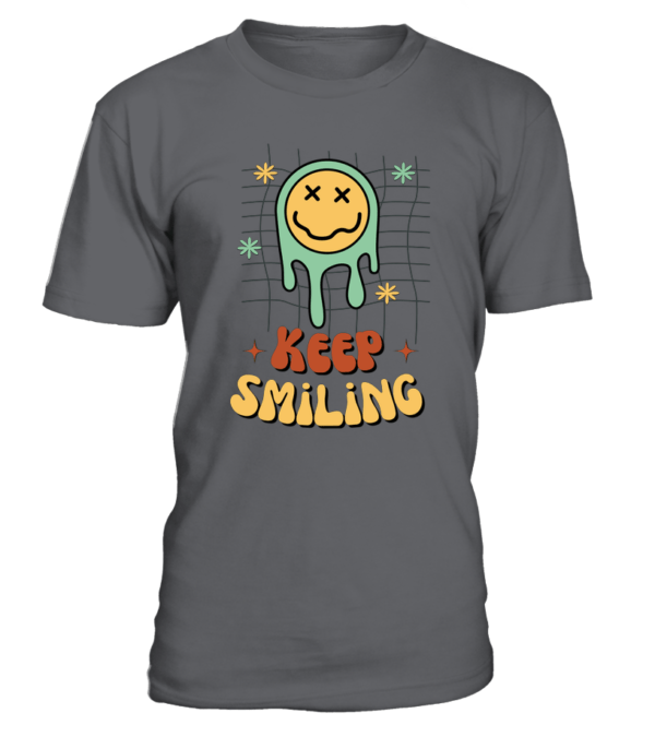 T-Shirt col rond Unisexe Keep Smiling