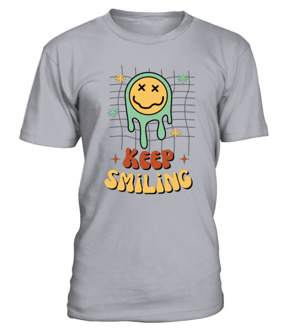 T-Shirt col rond Unisexe Keep Smiling – Image 5