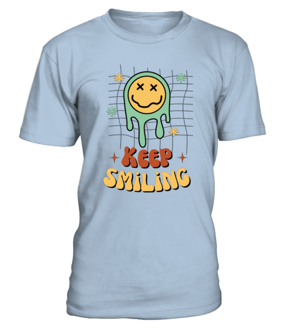 T-Shirt col rond Unisexe Keep Smiling – Image 9