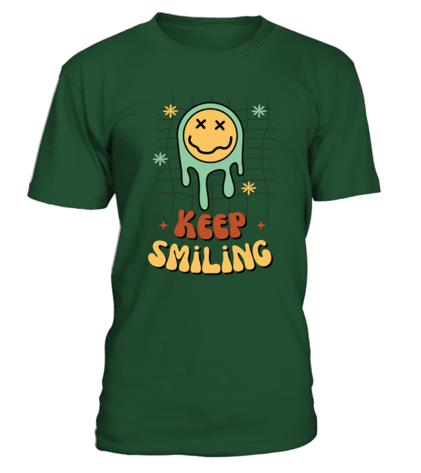 T-Shirt col rond Unisexe Keep Smiling – Image 11