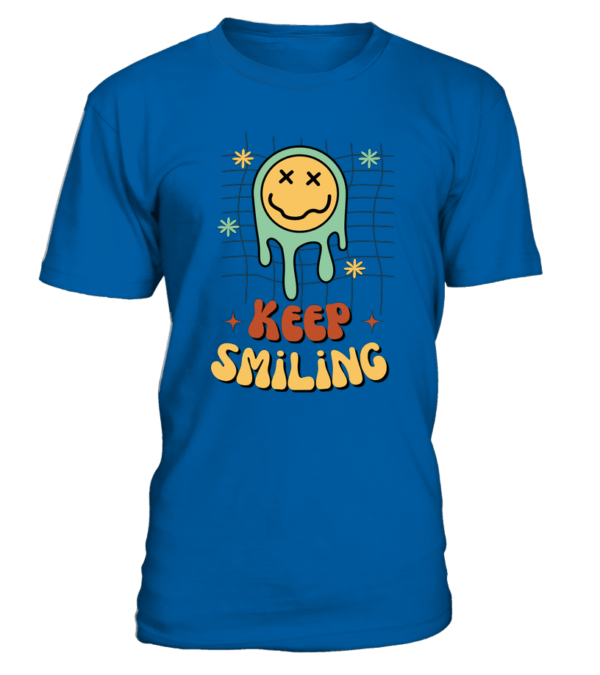 T-Shirt col rond Unisexe Keep Smiling – Image 13