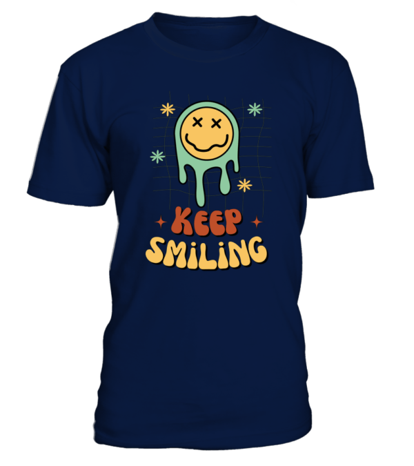 T-Shirt col rond Unisexe Keep Smiling – Image 15
