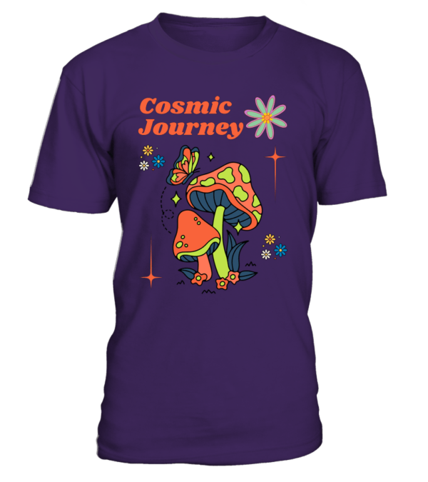 T-Shirt col rond Unisexe Cosmic Journey – Image 3