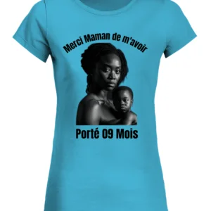 T-Shirt Col Rond Bio Femme Merci maman