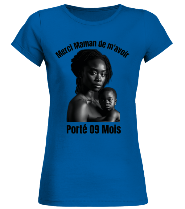 T-Shirt Col Rond Bio Femme Merci maman – Image 5