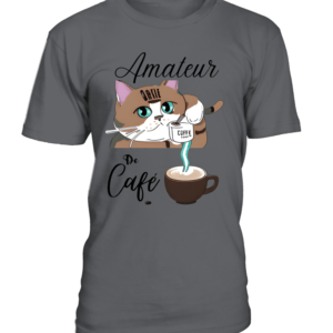 T-Shirt col rond Unisexe amateur de café
