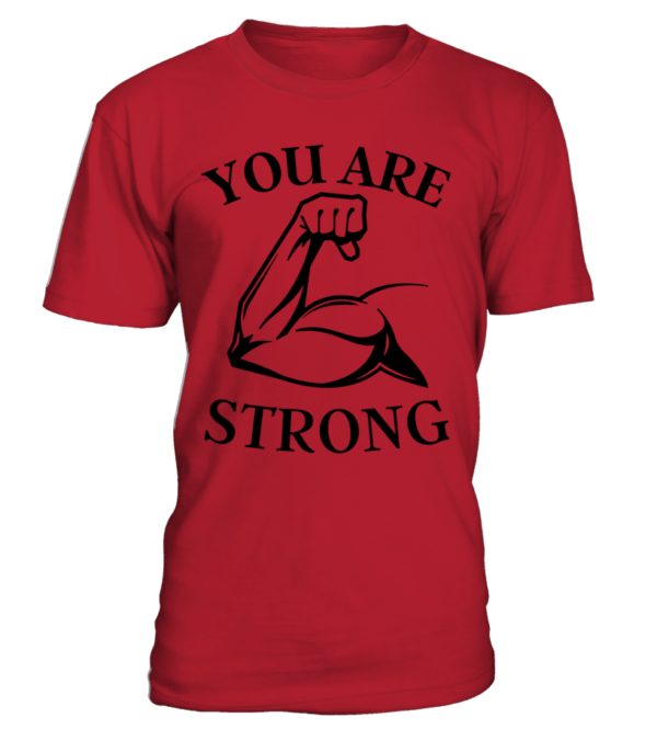 T-Shirt col rond Unisexe You are strong – Image 25