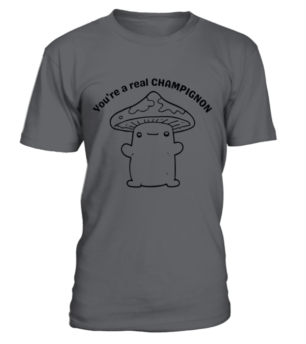 T-Shirt col rond Unisexe You're a real champignon – Image 3