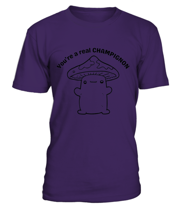 T-Shirt col rond Unisexe You're a real champignon – Image 5