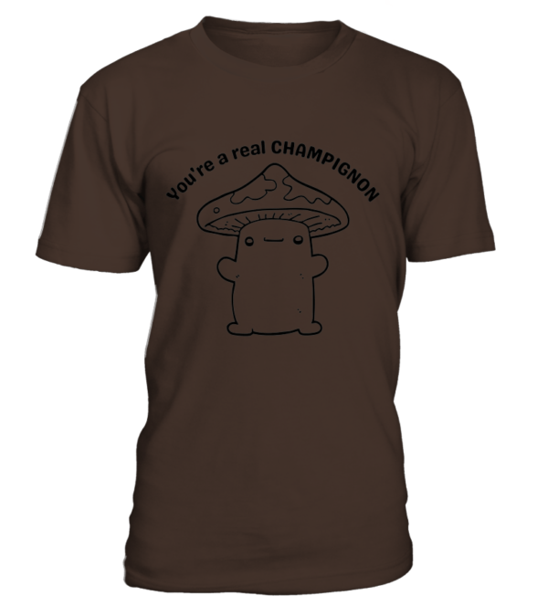 T-Shirt col rond Unisexe You're a real champignon – Image 7