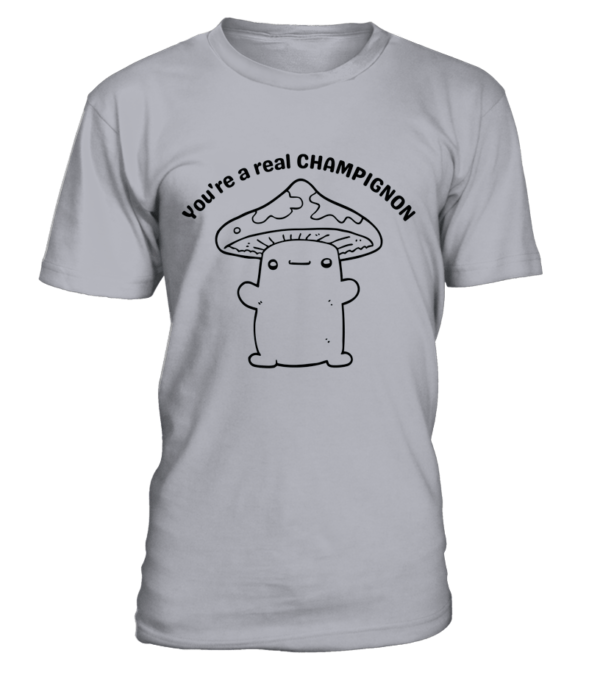 T-Shirt col rond Unisexe You're a real champignon – Image 9