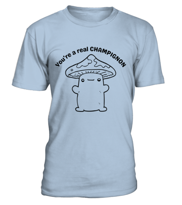 T-Shirt col rond Unisexe You're a real champignon – Image 13