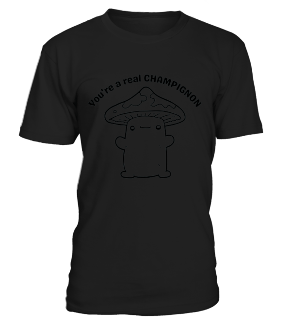 T-Shirt col rond Unisexe You're a real champignon – Image 24