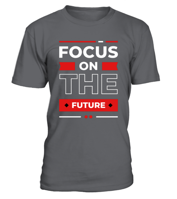 T-Shirt col rond Unisexe focus on the future – Image 3
