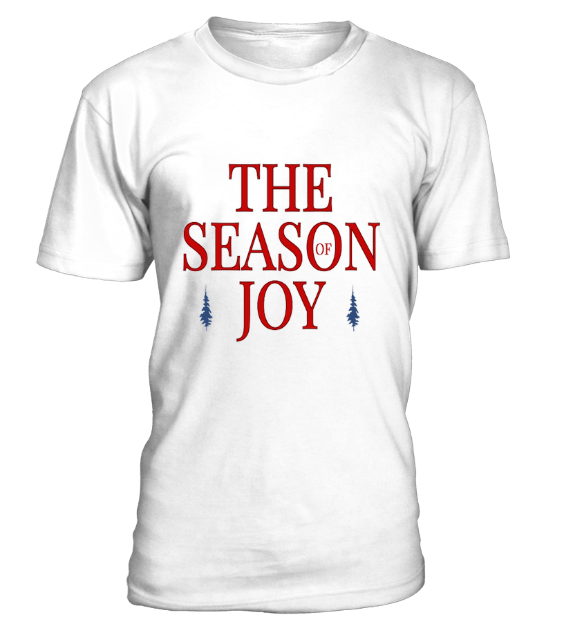 T-Shirt col rond Unisexe The season of joy pour les fêtes de fin de l’année.