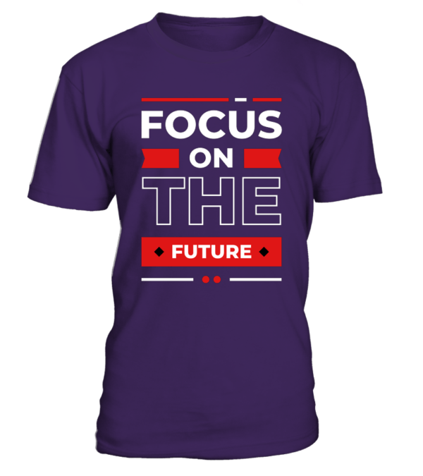 T-Shirt col rond Unisexe focus on the future – Image 5