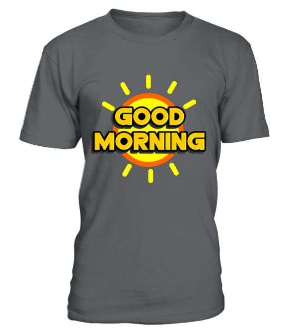 T-Shirt col rond Unisexe good morning – Image 3