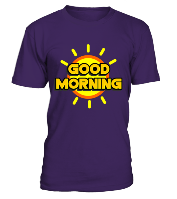 T-Shirt col rond Unisexe good morning – Image 5