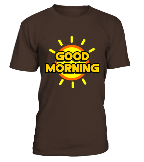 T-Shirt col rond Unisexe good morning – Image 7