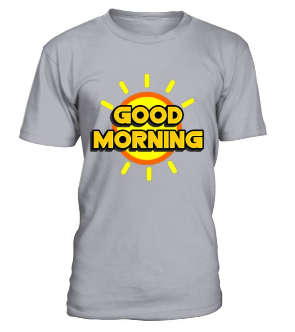 T-Shirt col rond Unisexe good morning – Image 9