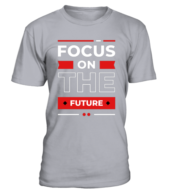 T-Shirt col rond Unisexe focus on the future – Image 7