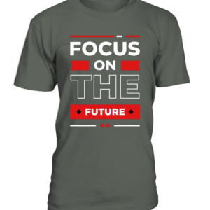 T-Shirt col rond Unisexe focus on the future
