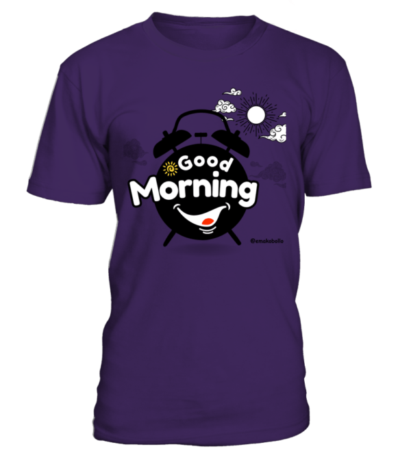 T-Shirt col rond Unisexe Good Morning – Image 5