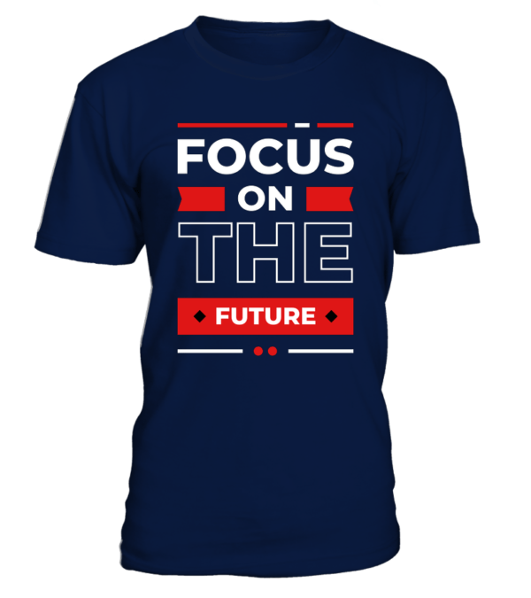 T-Shirt col rond Unisexe focus on the future – Image 15