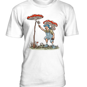 Le T-Shirt col rond Unisexe mushroom picker est non seulement confortable à porter, mais il permet également de montrer votre passion pour la cueillette des champignons.