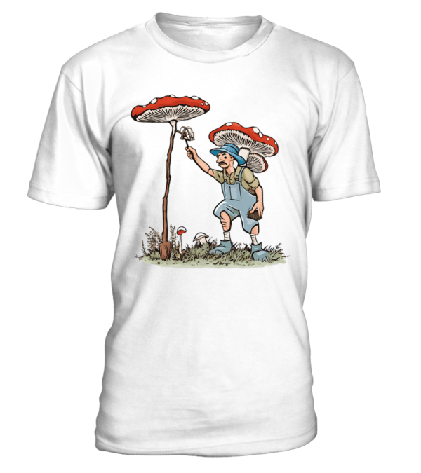 Le T-Shirt col rond Unisexe mushroom picker est non seulement confortable à porter, mais il permet également de montrer votre passion pour la cueillette des champignons.