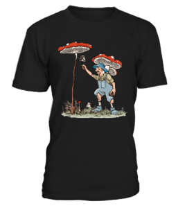 T-Shirt col rond unisexe mushroom picker : le t-shirt parfait pour les amateurs de champignons
