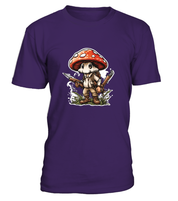 T-Shirt col rond Unisexe mushroom hunting, fungi – Image 5