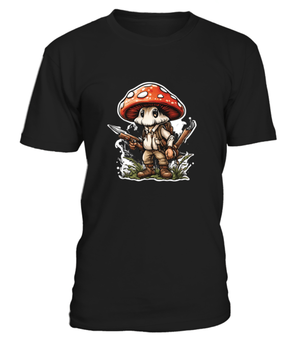 T-Shirt col rond Unisexe Chasse aux champignons