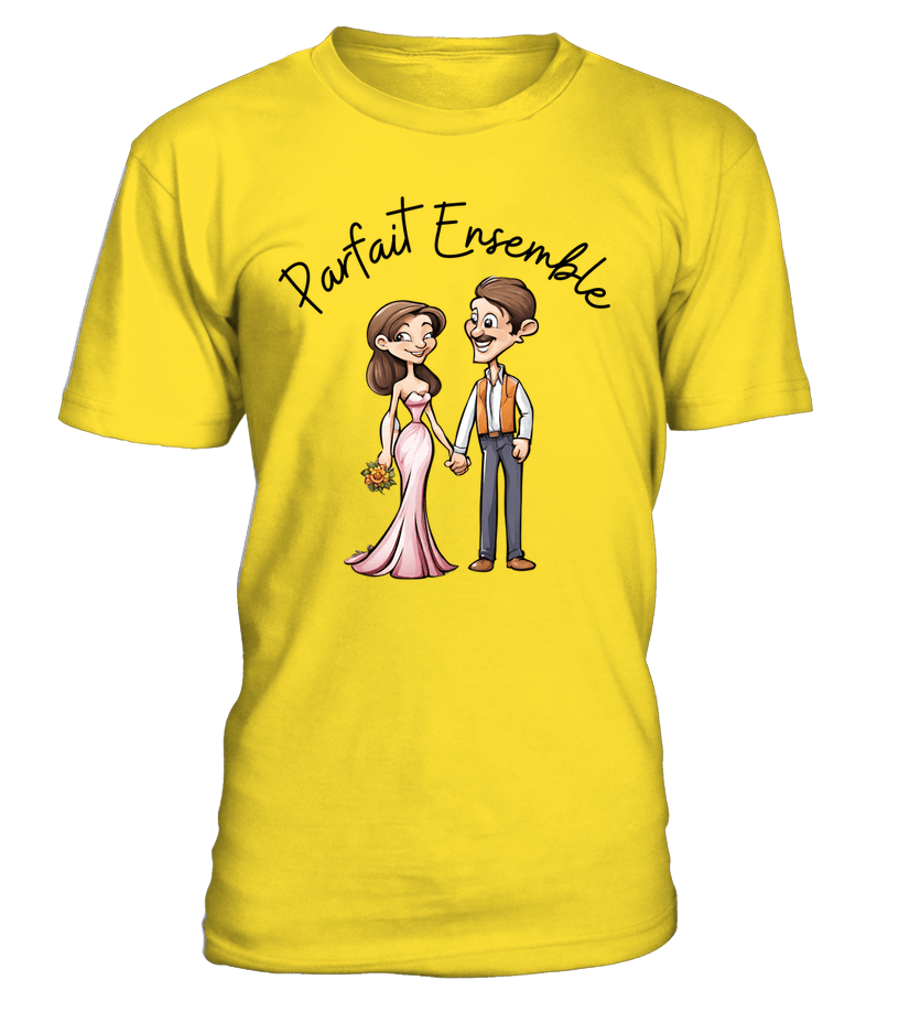 Le T-Shirt col rond Unisexe Parfait ensemble est non seulement confortable. Mais il vous permettra également de vous démarquer avec style. Son col rond classique et sa coupe unisexe en font un choix polyvalent pour tous les genres. Que ce soit pour une soirée romantique avec votre partenaire ou une sortie entre amis, ce t-shirt sera votre allié mode. Son design unique représentant une femme et un homme symbolise l’harmonie et la complémentarité des couples. Fabriqué à partir de coton 100 %, ce t-shirt est doux au toucher et offre une respirabilité optimale. Il est idéal pour les journées chaudes ou les activités physiques. Il est disponible dans une variété de couleurs attrayantes, vous permettant ainsi de choisir celle qui correspond le mieux à votre style personnel. De plus, ce t-shirt est disponible dans différentes tailles afin de s’adapter parfaitement à votre morphologie. Doux, confortable et durable, le t-shirt col rond unisexe est un must-have et un produit recommandé par EmakoBollo. Son col rond et sa coupe classique sublimeront toutes vos tenues. Nous vous suggérons fortement d’explorer notre vaste gamme de couleurs, vous trouverez votre couleur préférée!