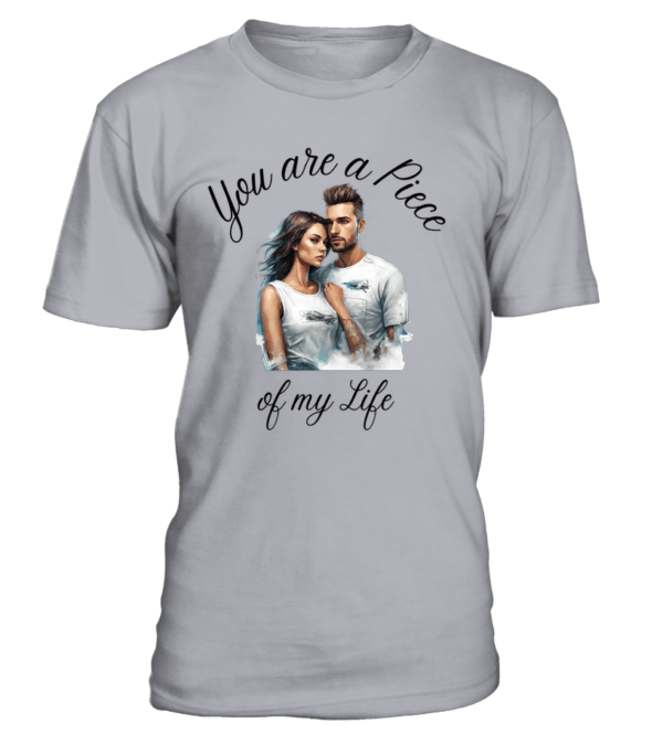 T-Shirt col rond Unisexe You are a Piece of my Life – Image 11